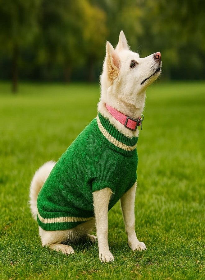 Zigly Lifestyle Wonderland Sweater for Dogs-L-(37.3cm)| Cozy Winter Knit Sweater for Pets| Cozy Warm Pet Clothing|Cozy Warm Wear for Dogs - Image 3